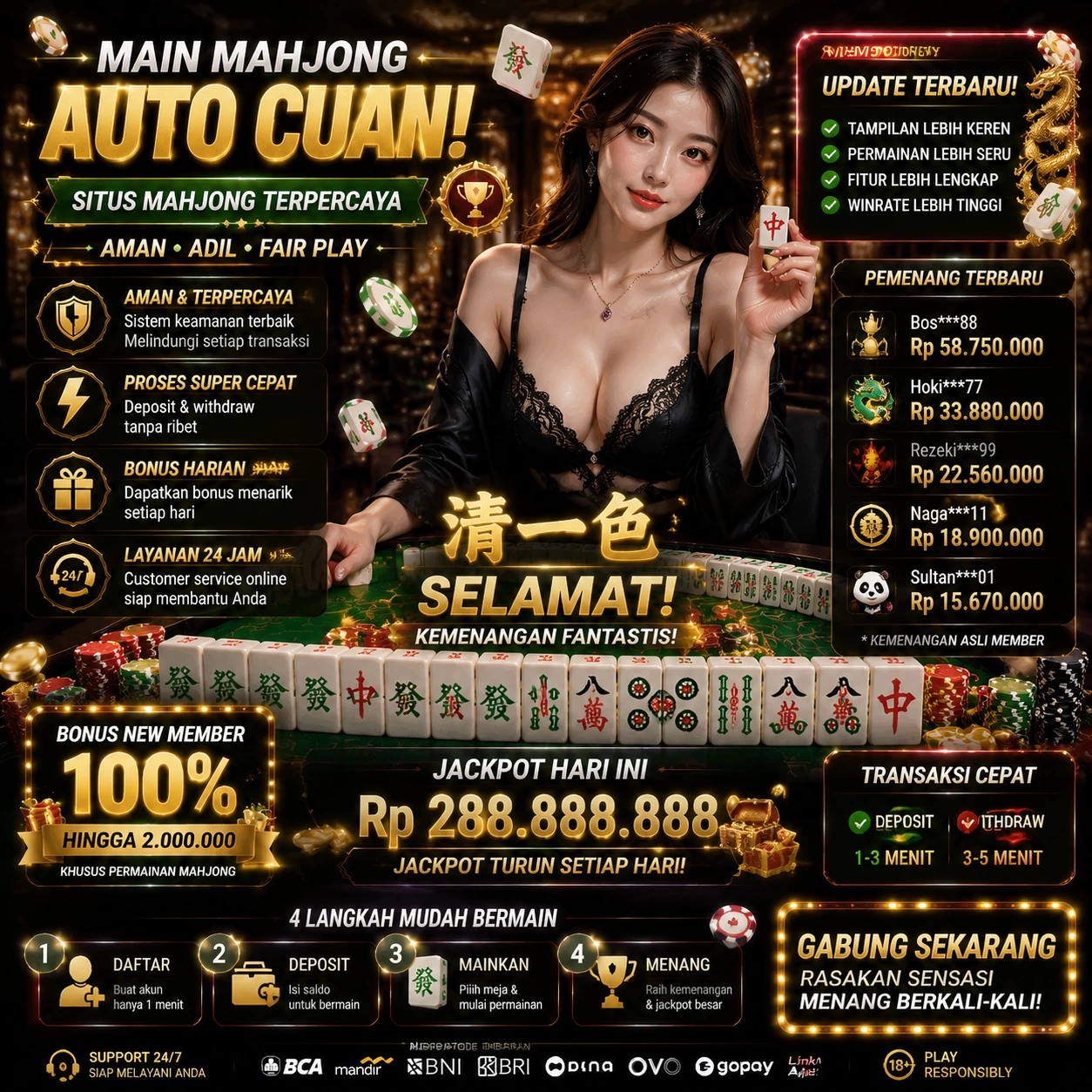 BONUS GARANSI KEKALAHAN SALDO KEMBALI 100_ promotion image
